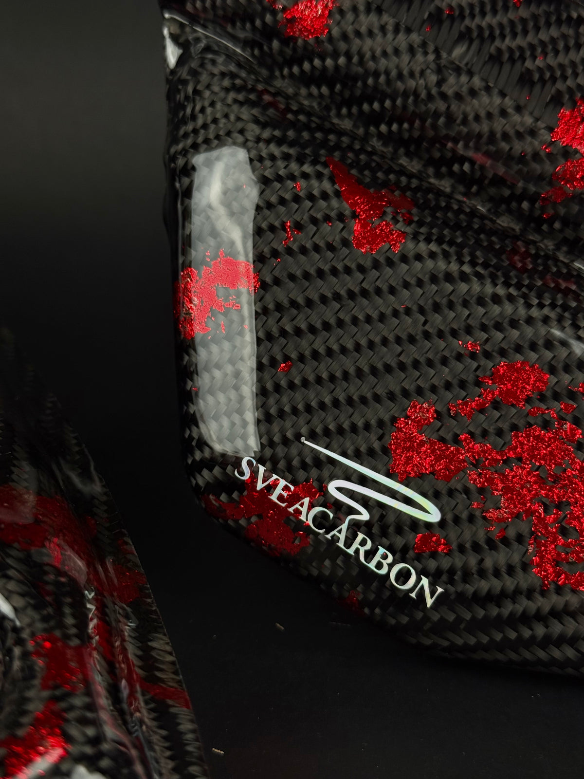 Beta RR 4 stroke 125 full tank set normal carbon red flakes- Collab with vinsiZM