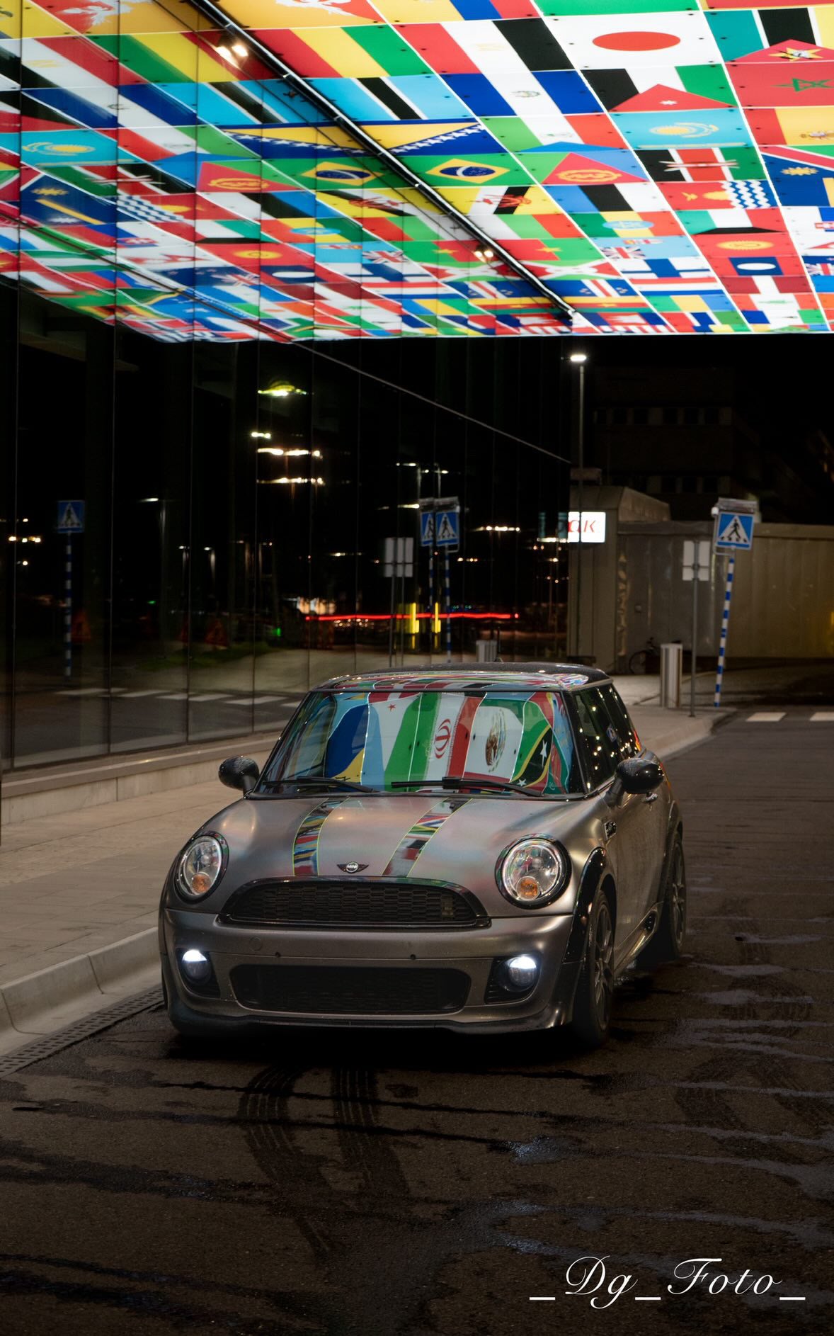 Mirror caps green custom flake for Mini Cooper r 56 2013